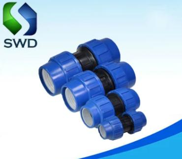 Super Quality PP Compression Fittings Equal Tee Pn10 Factory Top Quality