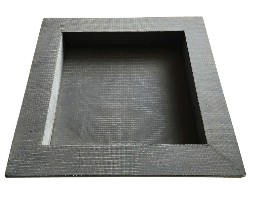 Customizable Foam Board for Rigid Insulation Shower Niche Installation