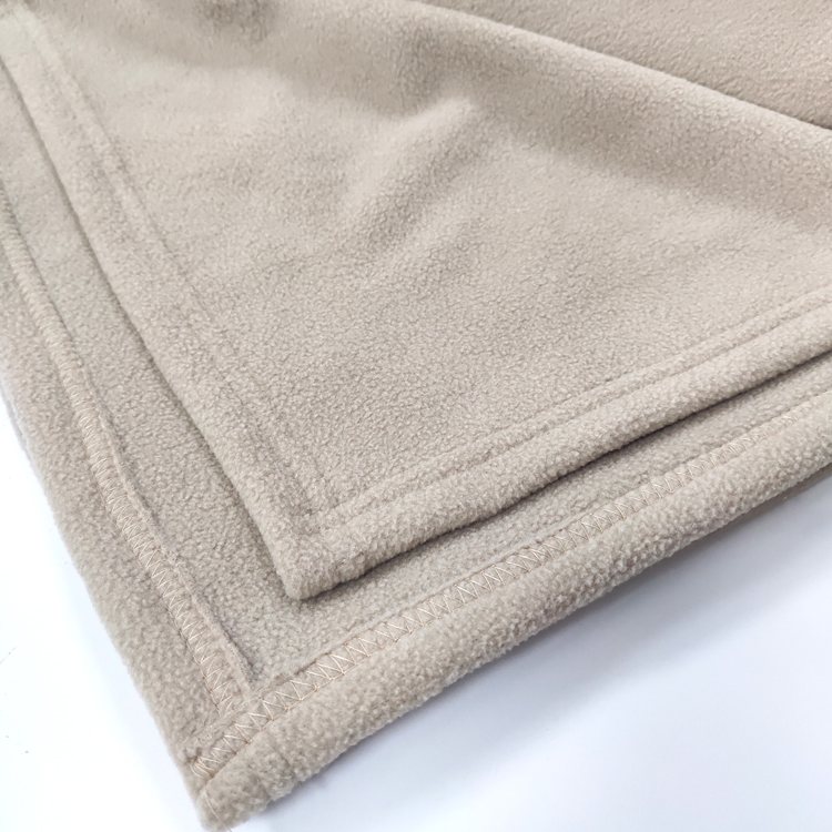 Wholesale Customized Solid Color Polar Fleece Travel Two Side Blanket