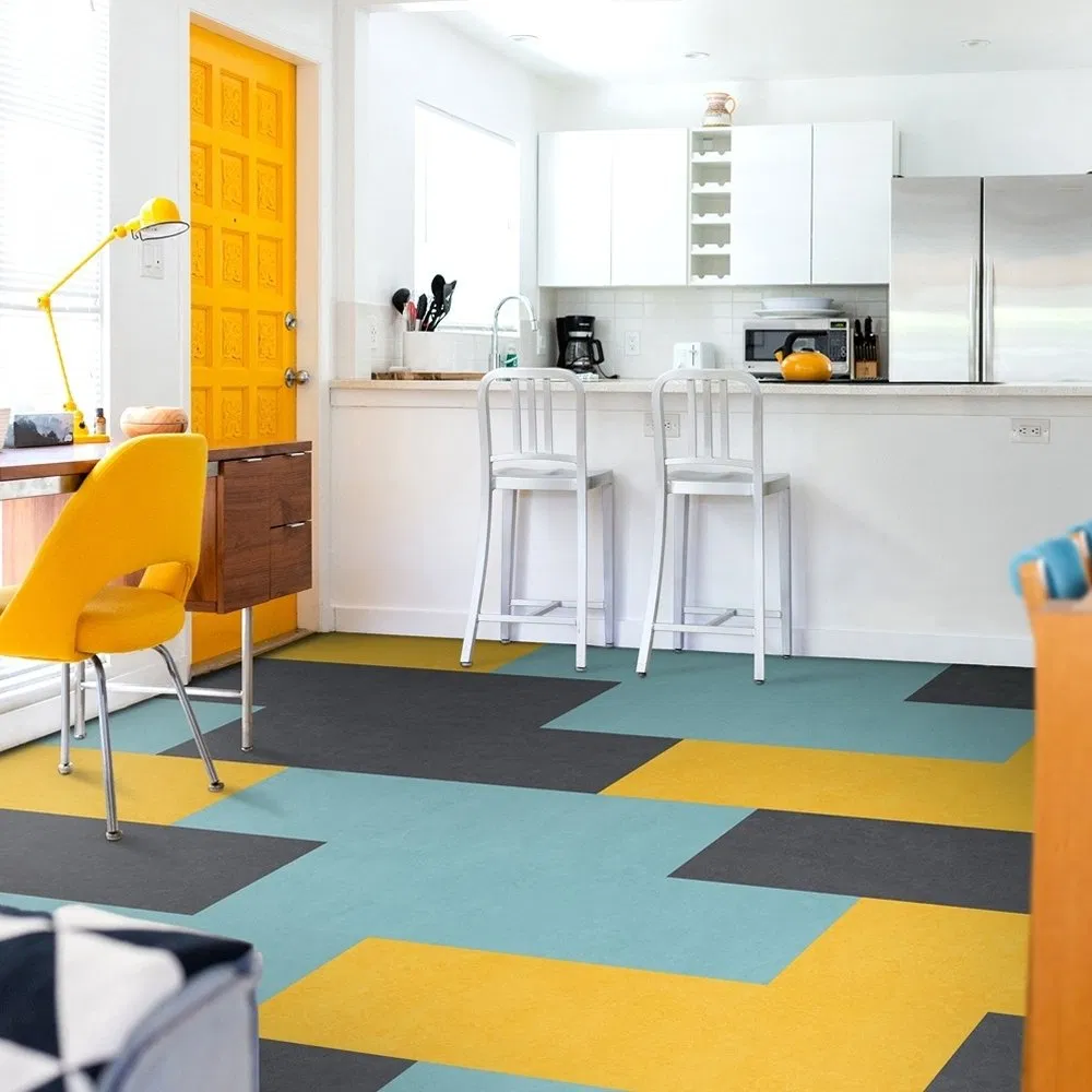 Lingding OEM ODM Custom Anti-Static Rubber Covering Floor Tile