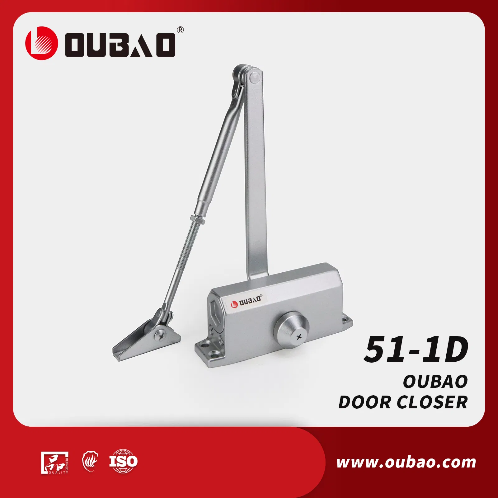 Hydraulic Fire Spring Automatic Aluminum Door Closer for Fire Door