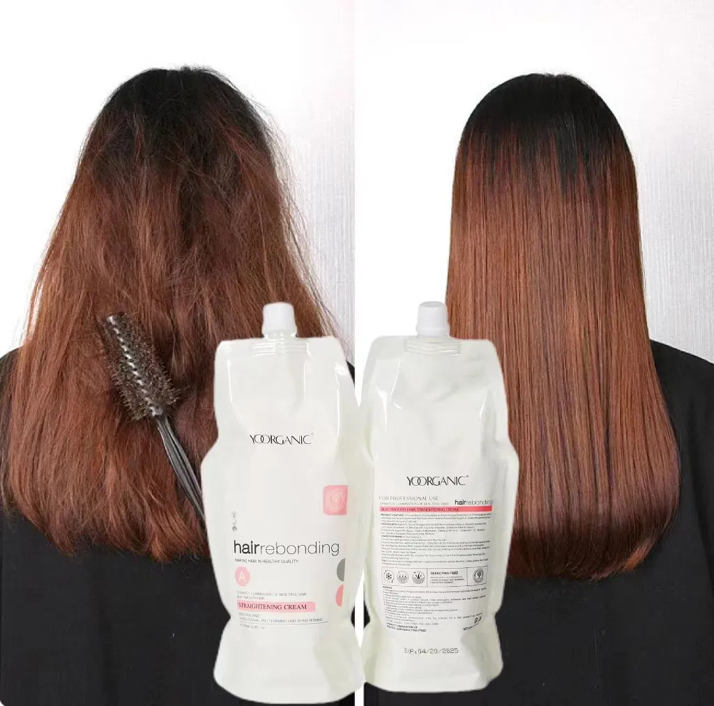 Private Brand Hair Rebonding Straight Cream Permanent Agent a/B for Damage Hair