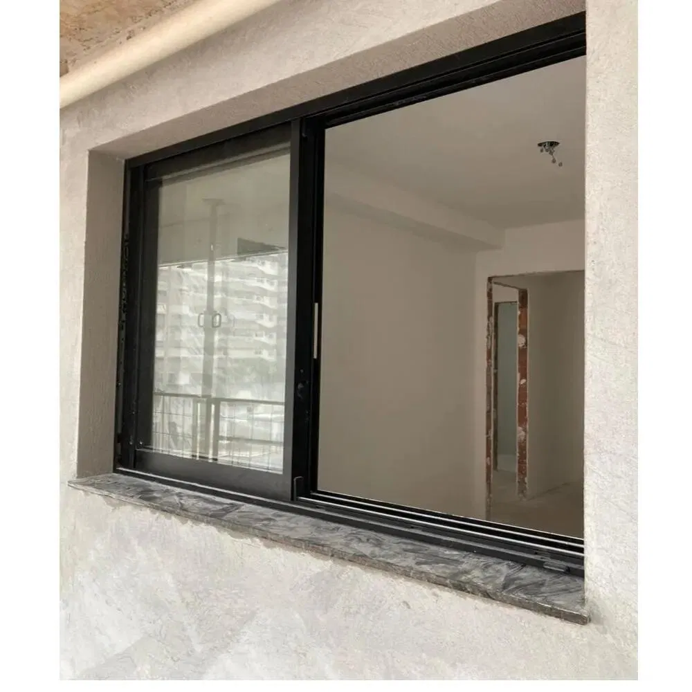 Factory American Style Custom PVC Aluminium Sliding Window with Inside Grill Anti-Theft and Sound Insulation Window