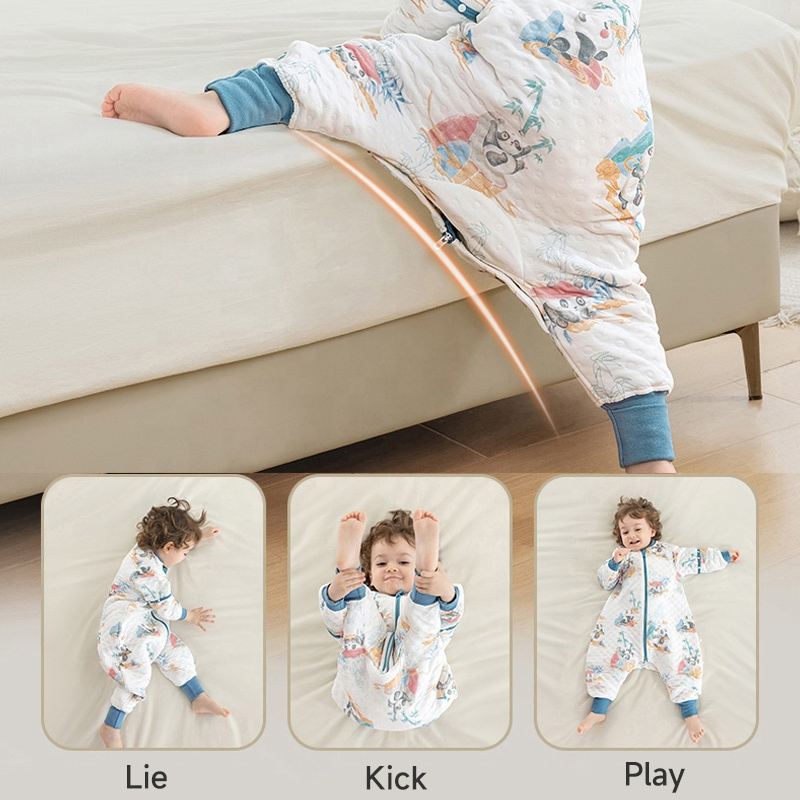 Customizable Toddler Winter Anti-Bacteria Sleeping Sack Newborn Infant Soft Air Layer Constant Temperature Sleep Bag