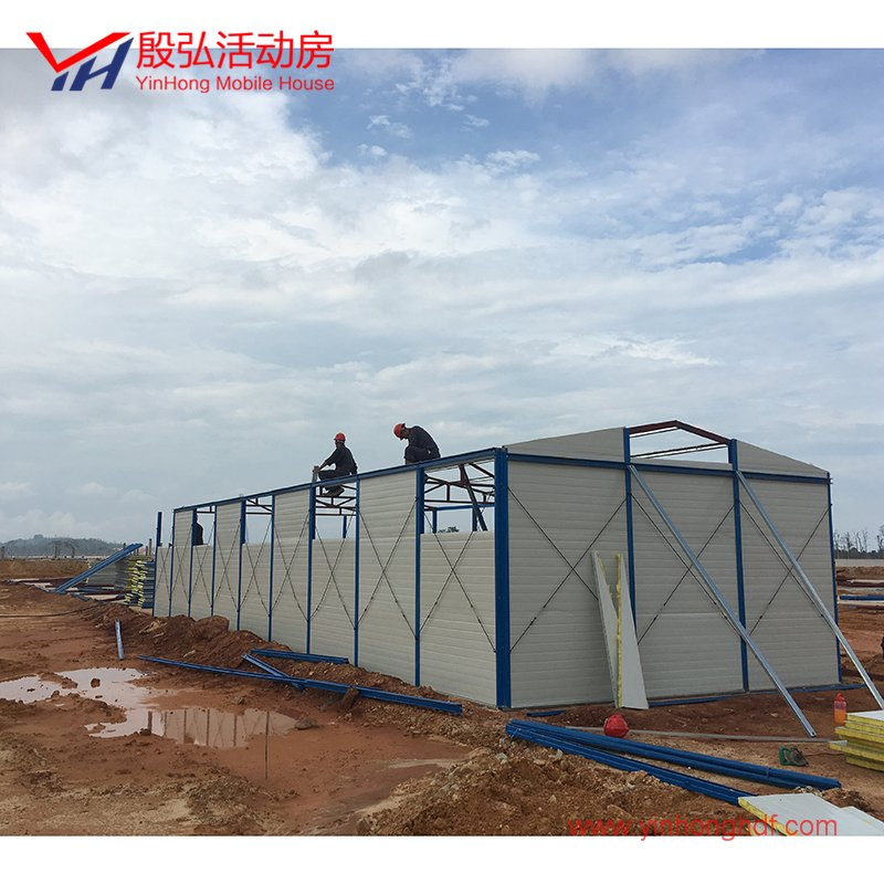 Two Stories Sandwich Panel Prefabricated Mobile House with Ce