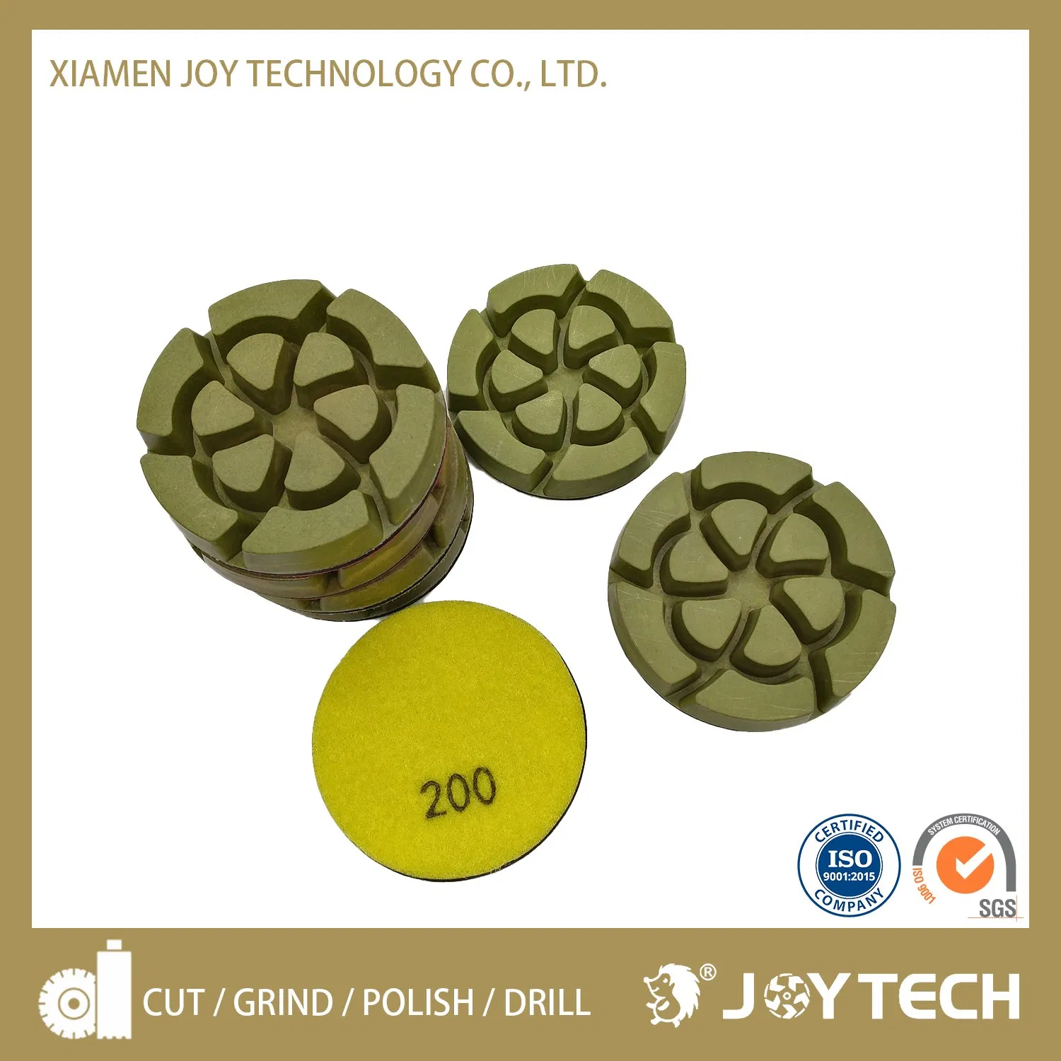 3 Inch Diamond Resin Floor Polishing Pads Concrete Grinding Wheel Abrasive Diamond Tool