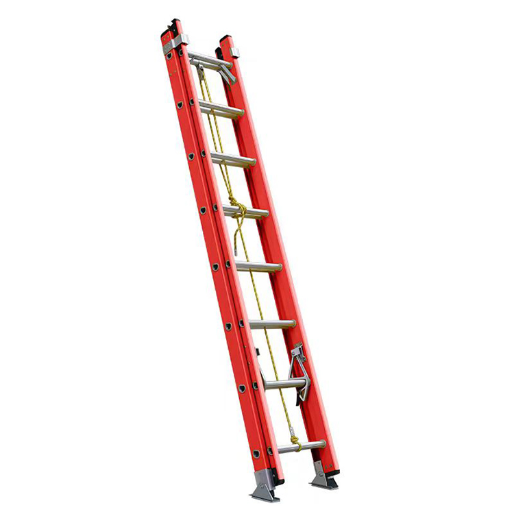 Insulated Multi Purpose Single Vertical Ladder Aluminum Telescopic Ladder for Supermarket Warehouses