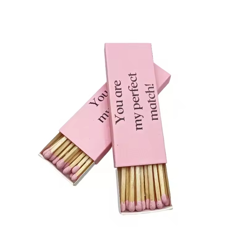 Wholesale Logo Printed Deluxe Long Match Boxes Packaging Customized Match Boxes 3 Inch Matches