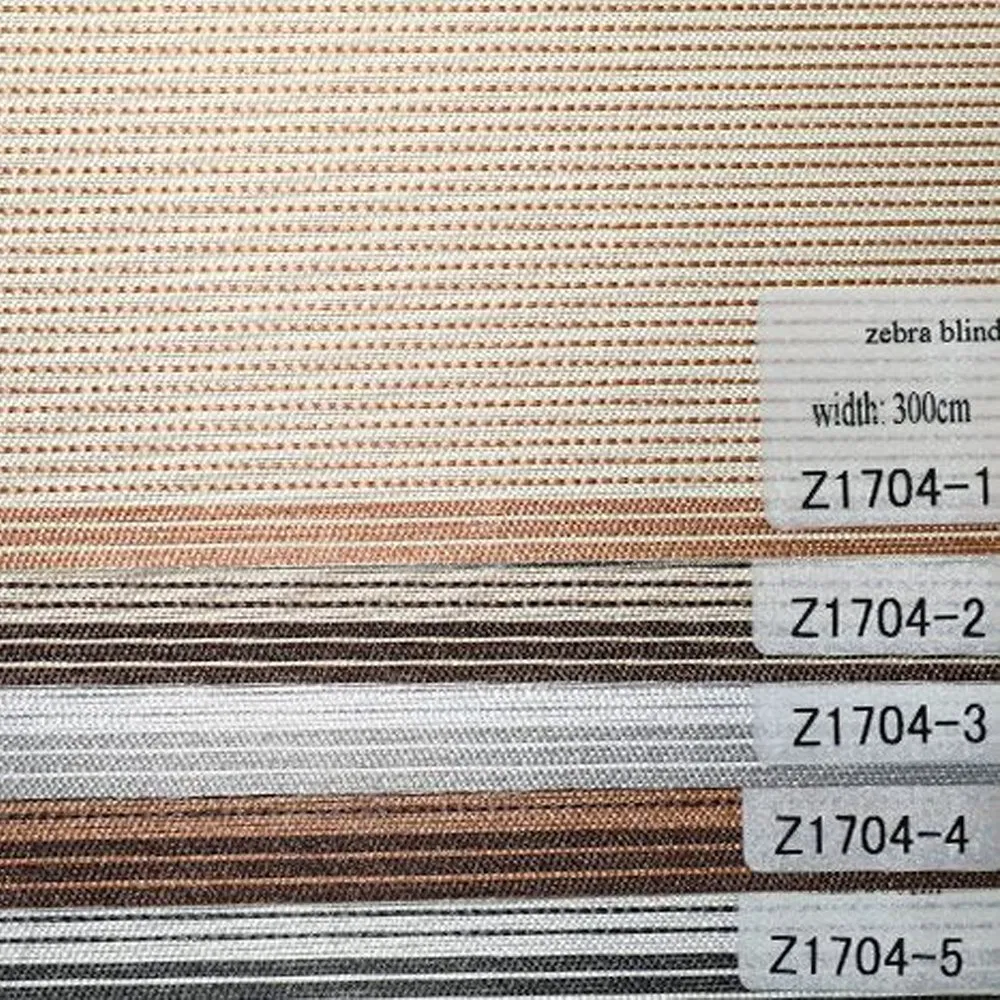 Customized Indoor Window Modern Fabric Zebra Roller Blinds