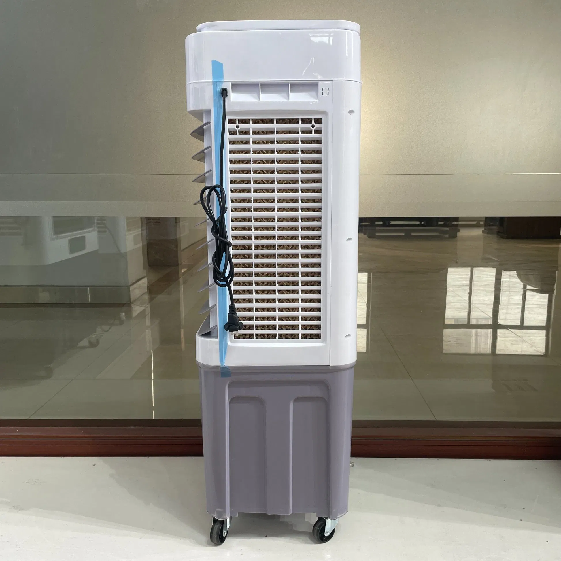 Hot Sale Water Cooling Indoor Floor Air Cooler with Glass Top Cover