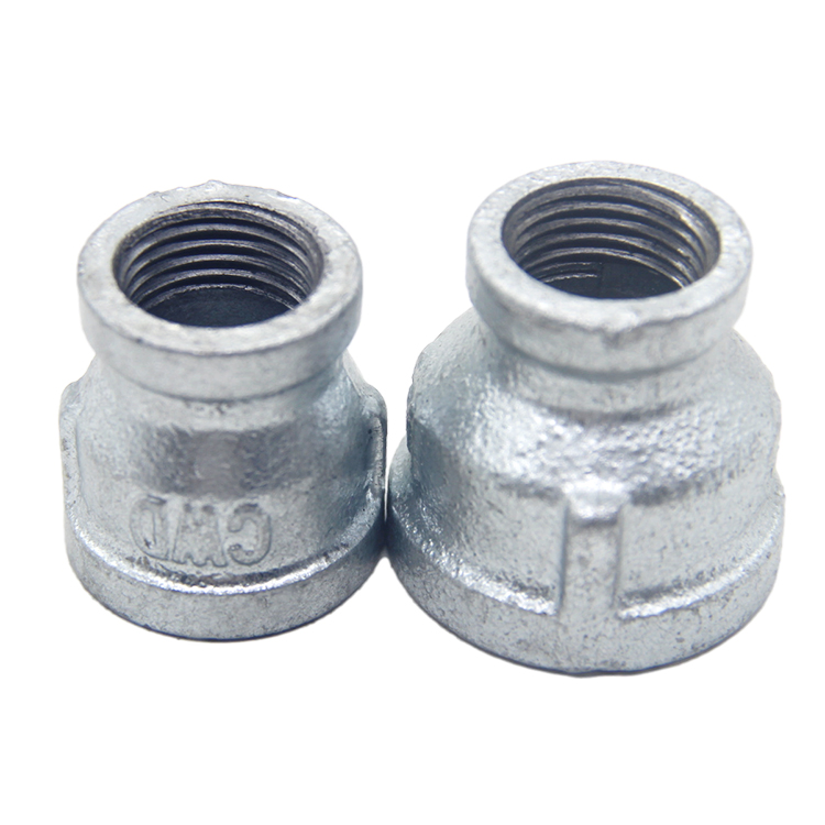 Reducer Pipe Fitting Male Female Hot Dipped Galvanized Cast Malleable Iron Tube Fittings Malleable Iron Pipe Fittings Factory