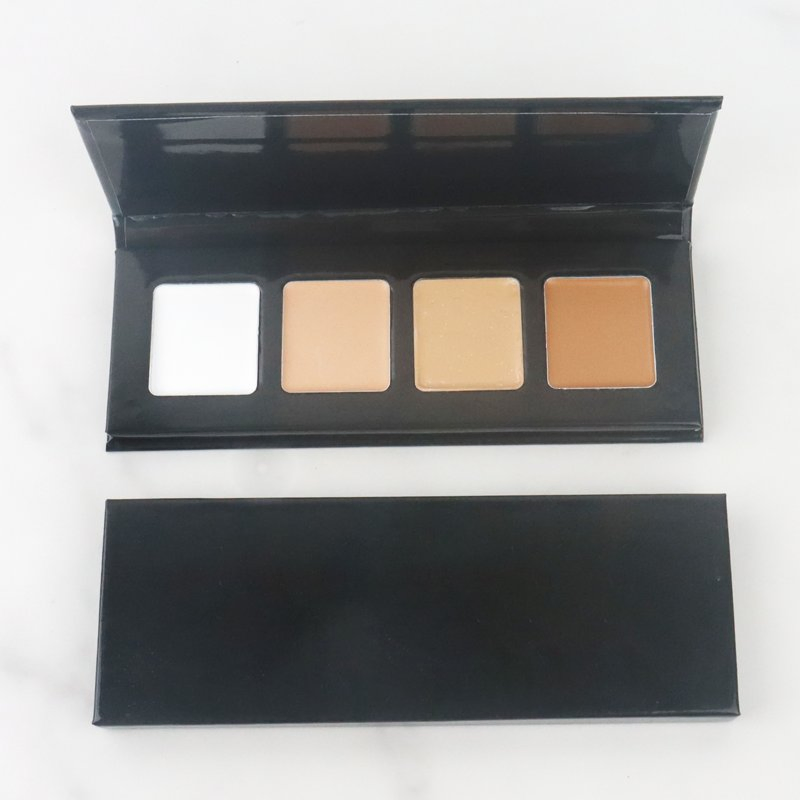 New Arrival 4 Colors Cream Concealer Palette High Coverage Vegan Concealer OEM Logo
