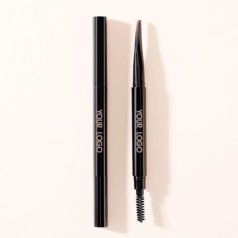 5 Colors Private Label Multifunction Cruelty Free 2 in 1 Double-Headed Eyebrow Pencil Waterproof Long Lasting Eyebrow Pencil