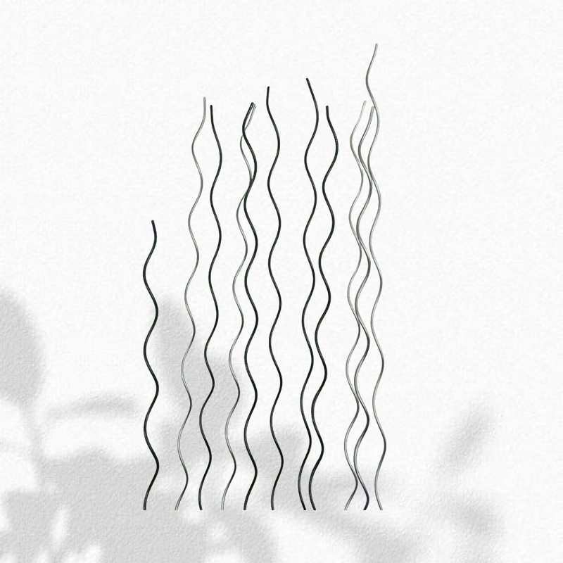 Strong and Durable Galvanized Iron Spiral Plant Support Stake for Vertical Gardening with Powder Coated Surface