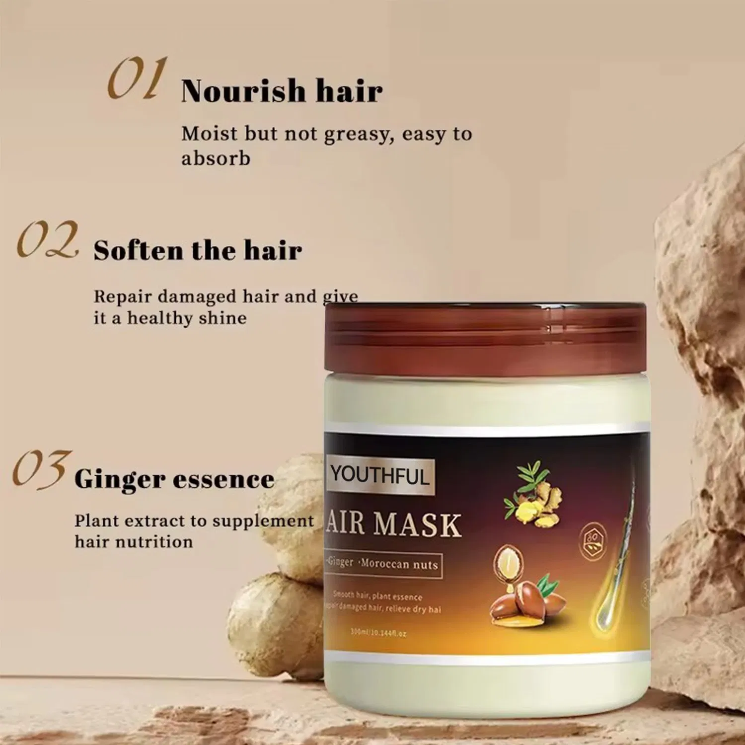 Professional Moisturizing Hydrating Hair Care Keratin Smoothing Hair Mask