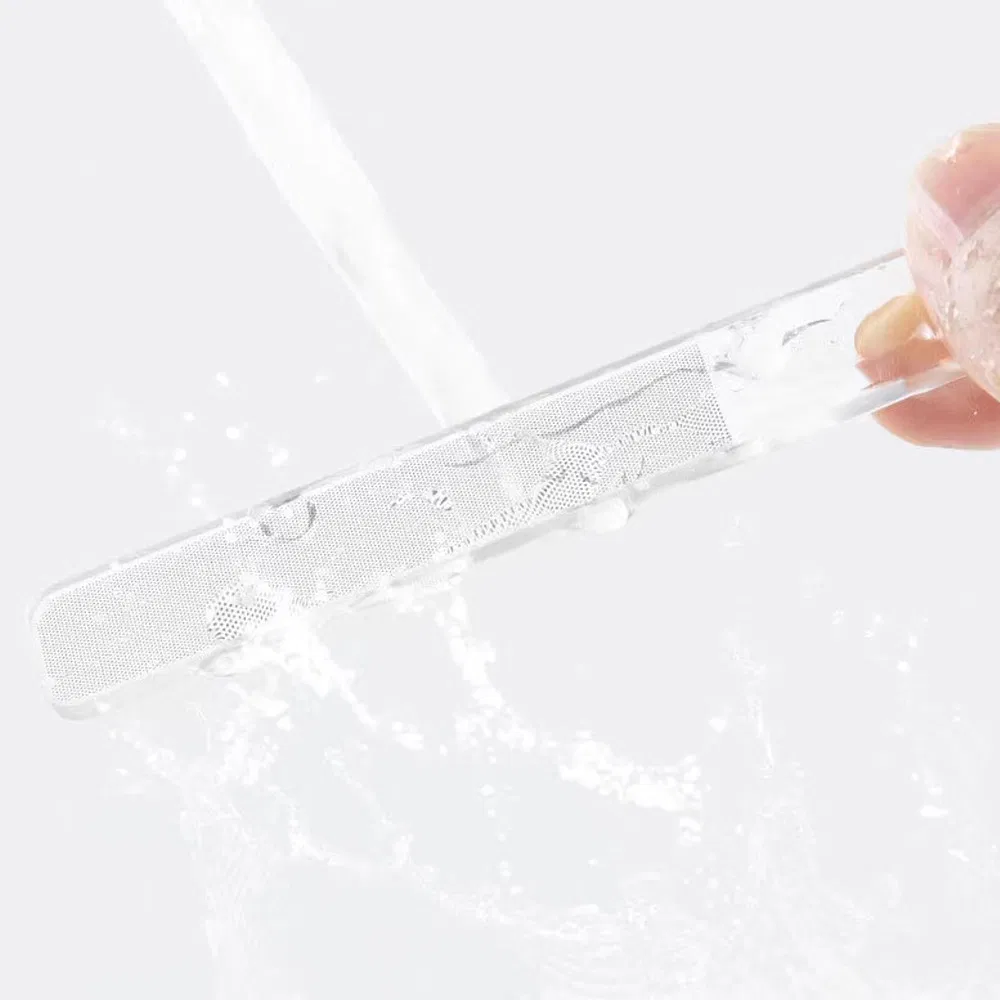Custom Mini Glass Manicure Supplies Glass Crystal Nail Art File Natural Nano Nail Buffers with Leather Case