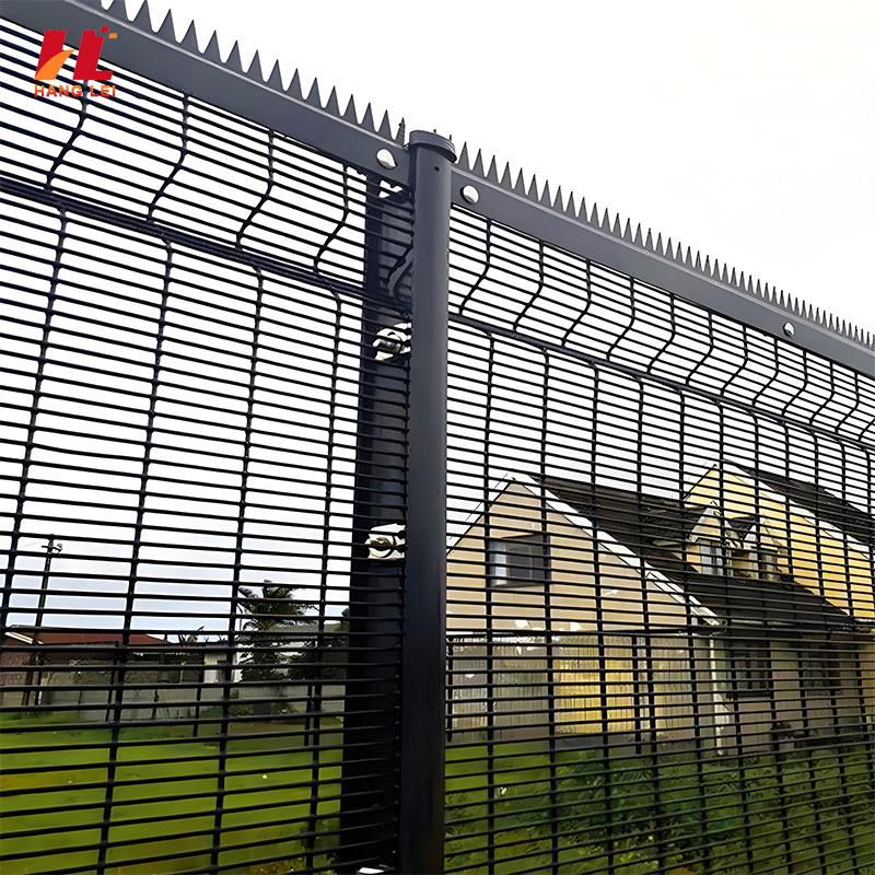 Clear View Galvanized 358 Security Mesh Fence for Visual Surveillance and Intrusion Prevention in Commercial Industrial and Institutional Applications