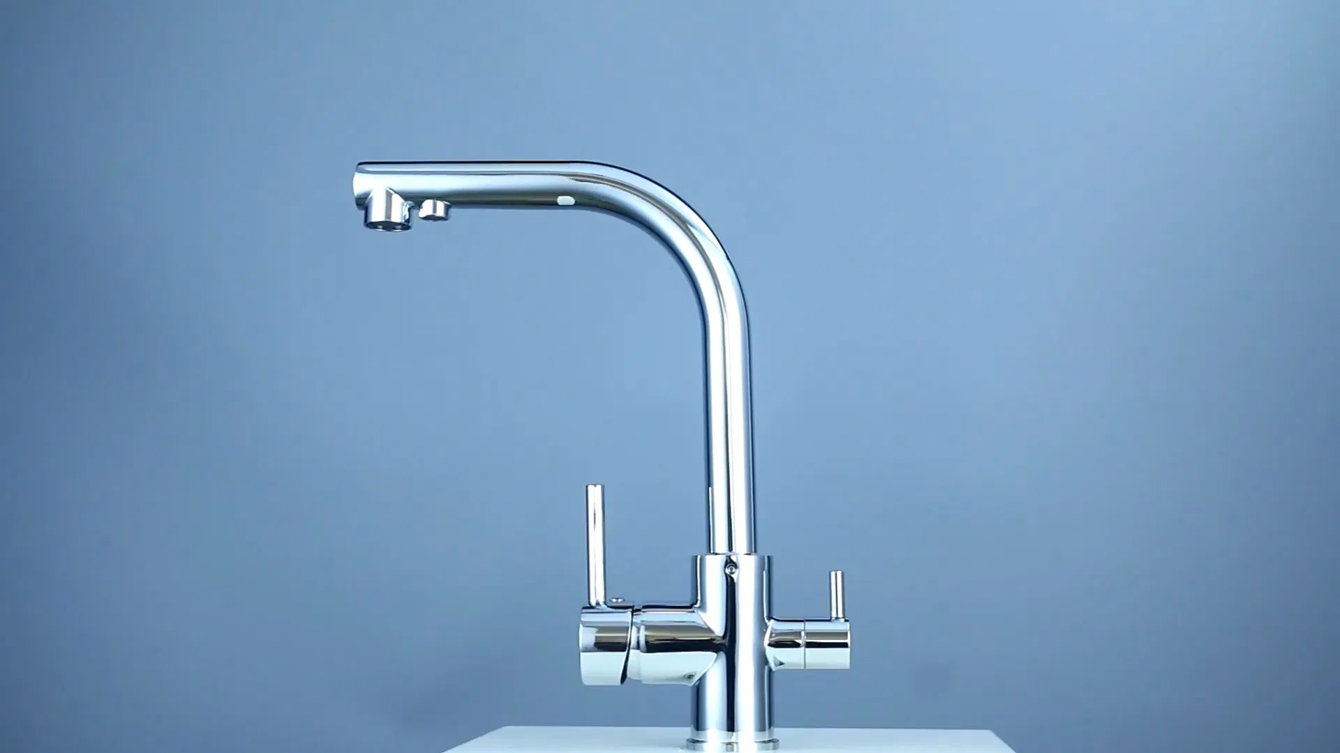 Brass Pull out Spring Kitchen Mixer with Orb Finish