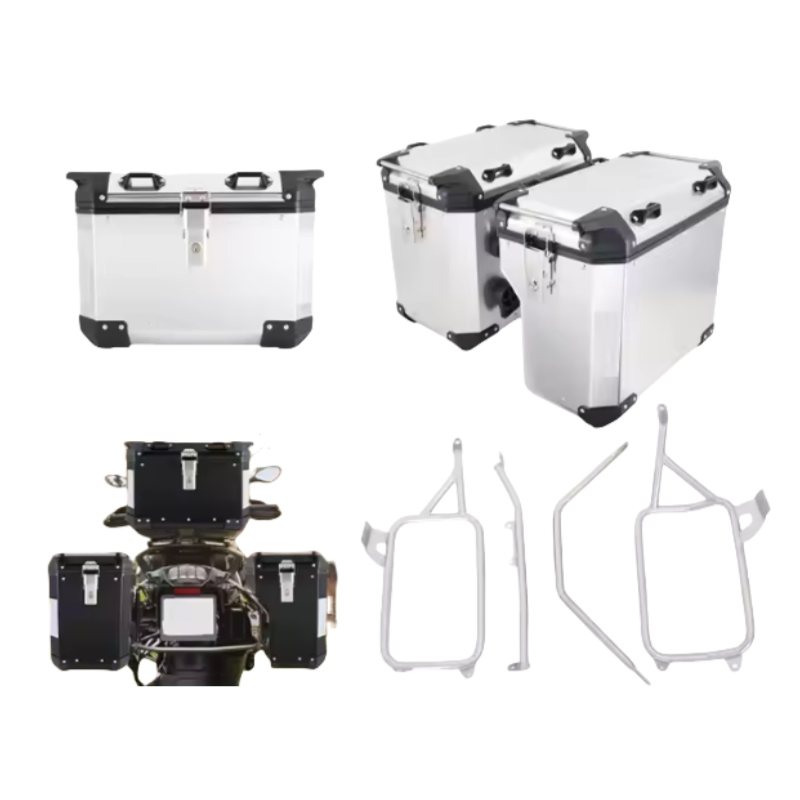 Боковые кофры Tail Box из алюминиевого сплава для Honda CRF1000 (комплект: верхний, левый, правый + крепления)