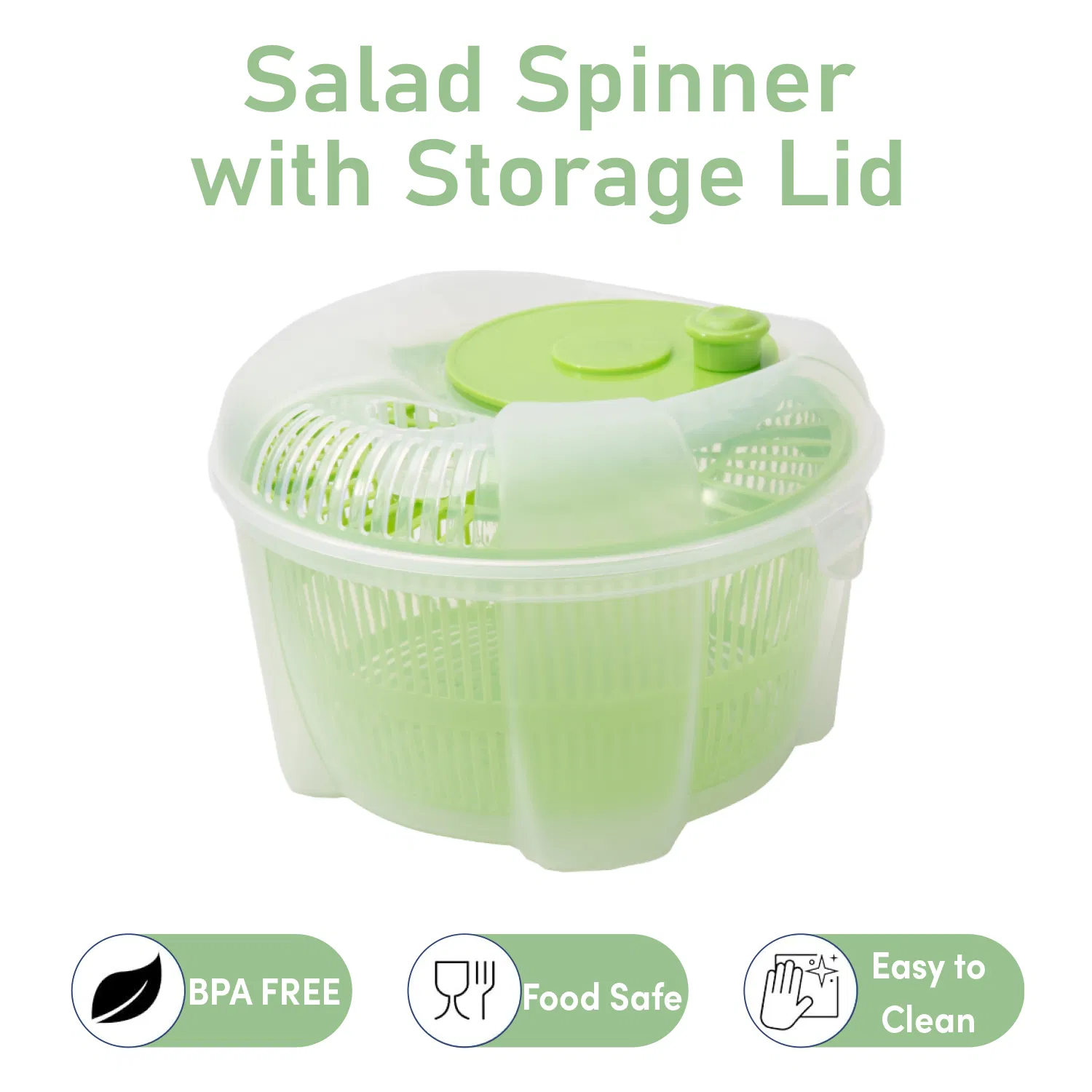 Spin Fresh Classic Hand Crank Food Dryer Your Manual Home Vegetable Spinner