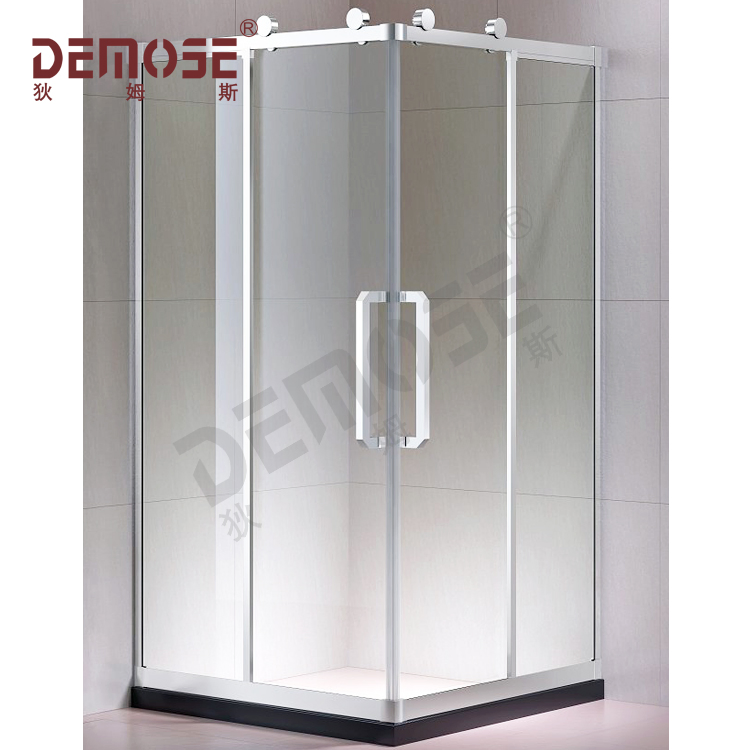 Modern Luxury Shower Enclosure Tempered Glass Door with Hinge Opening Waterproof Aluminium Frame Stylish Bathroom Transformation