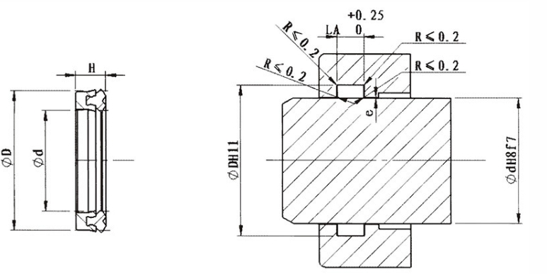 Уплотнение поршневого штока Gzy Type