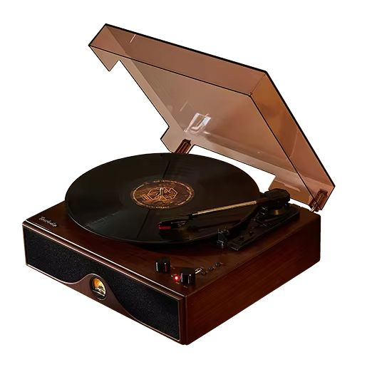 Винтажный проигрыватель винила с Bluetooth, 3 скорости