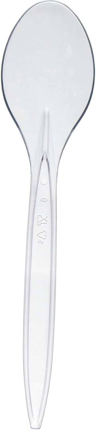 BPA-Free Convenient Heat Resistant Durable Party Tableware Reusable Robust Dishwasher Safe Plastic Spoons