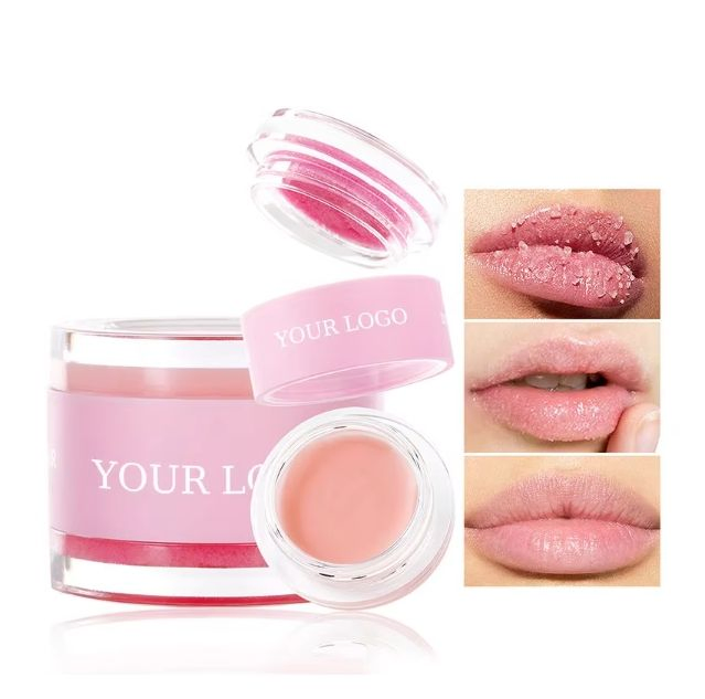 Gentle Sugar Lip Scrub and Balm with Fruity Flavor