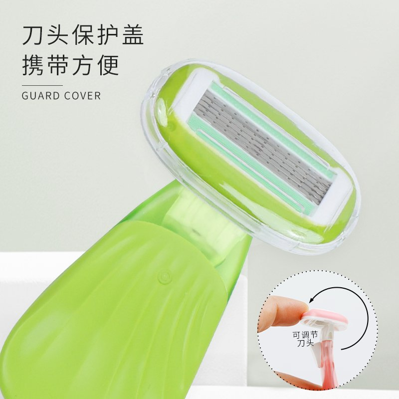 Wholesale OEM Customized Female Body Razor Five-Layer Blade with Lubricant Strip