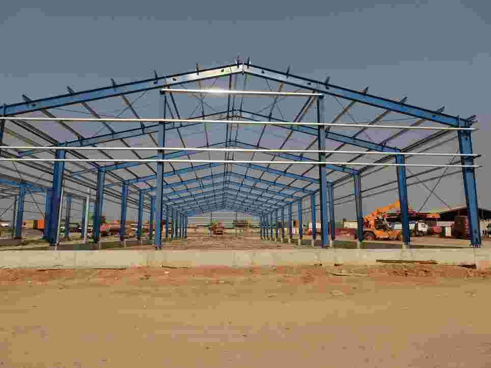 Prefabricated Steel Structure Office with Glass Curtain