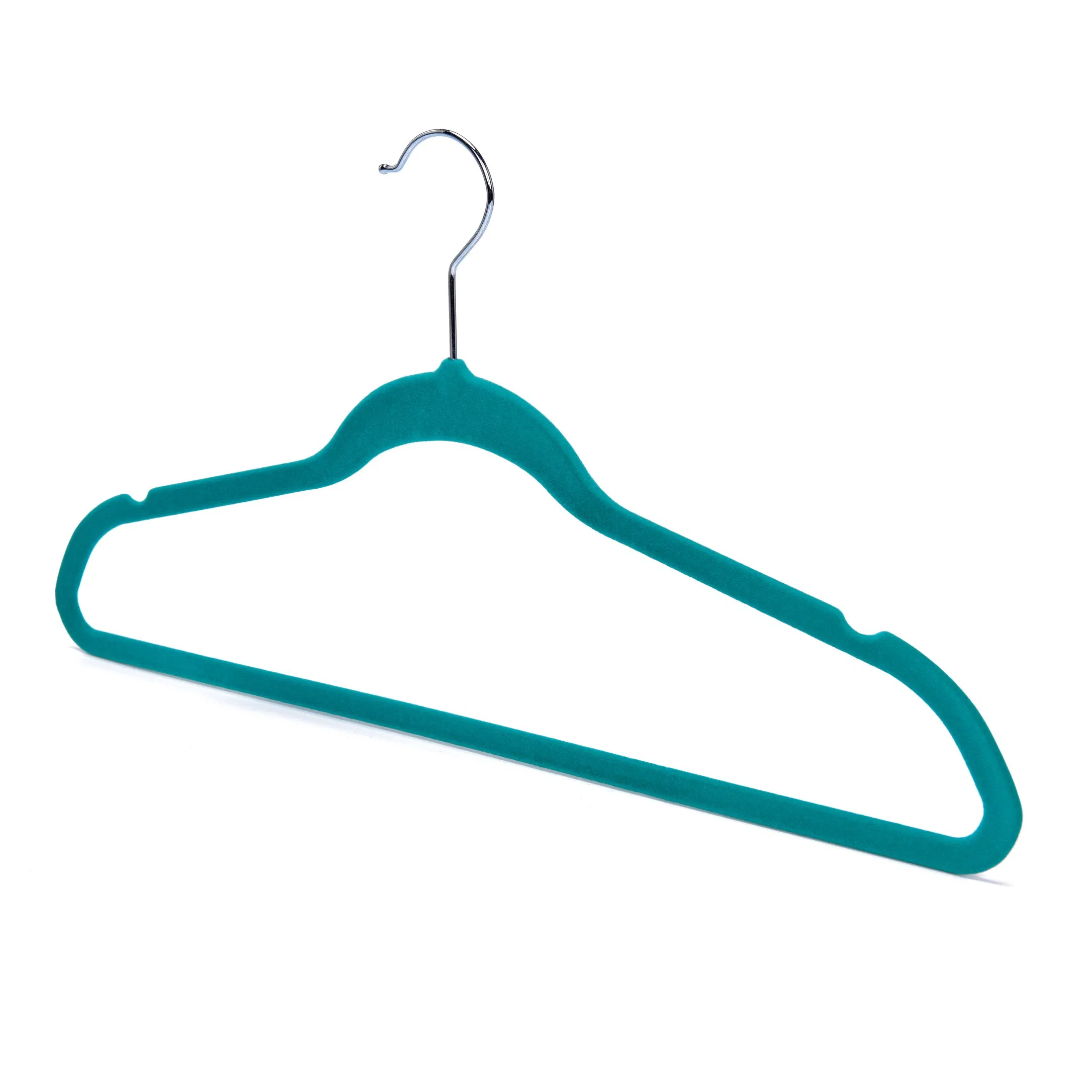 Premium Velvet Skirt Hangers (20 Pack) Non Slip Velvet Pants Hangers with Metal Clips 360° Hook Durable Ultra Thin Space Saving Velvet Hangers