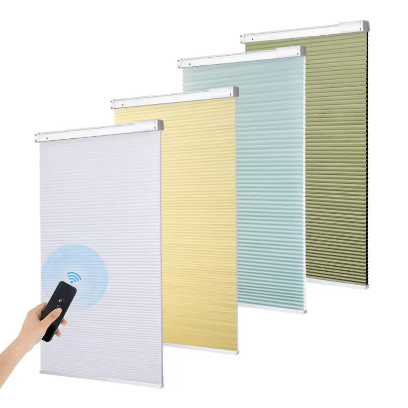 Smart Electric/ Manual Window Honeycomb Blinds Window Shape with Various Designs for Room Window Office Window
