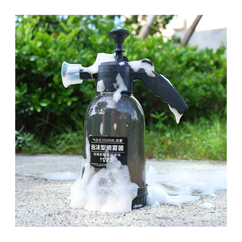 2L Car Wash Foam Sprayer with 2 Nozzles Hand Pressure Water Sprayer and Manual Sprayer
