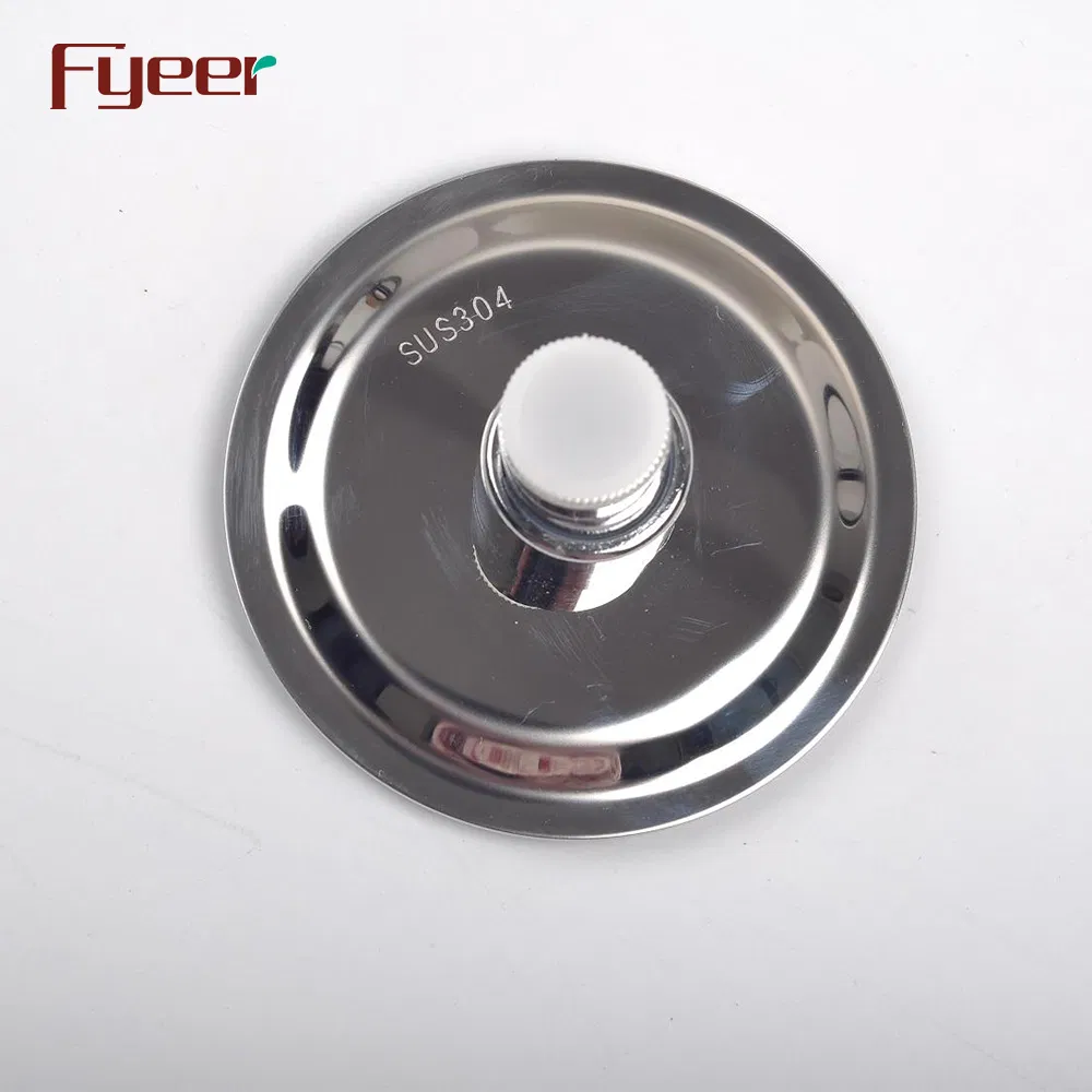 Fyeer Mirror Chromed 4 Inch Stainless Steel Shower Head