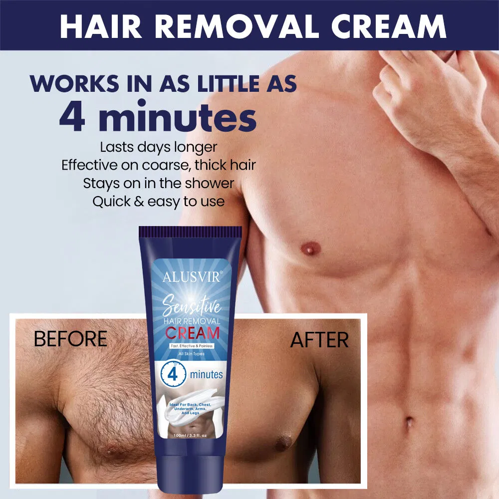 Natural Hair Removal Cream Painless Fast Depilatory Cream Stop Hair Growth
