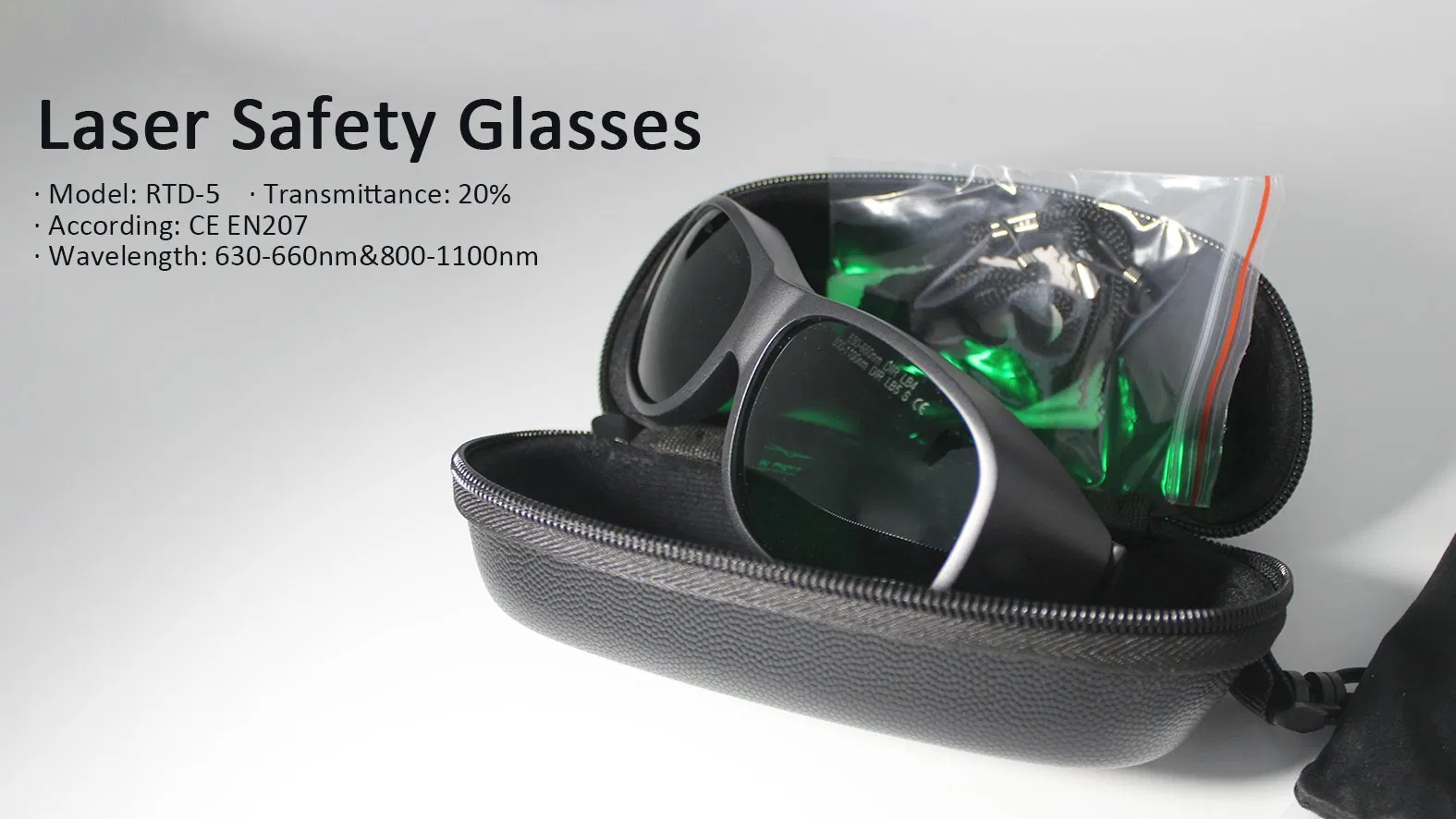 Fast Shipping 630-660nm&800-1100nm Rtd-5 Laser Safety Goggles Glasses