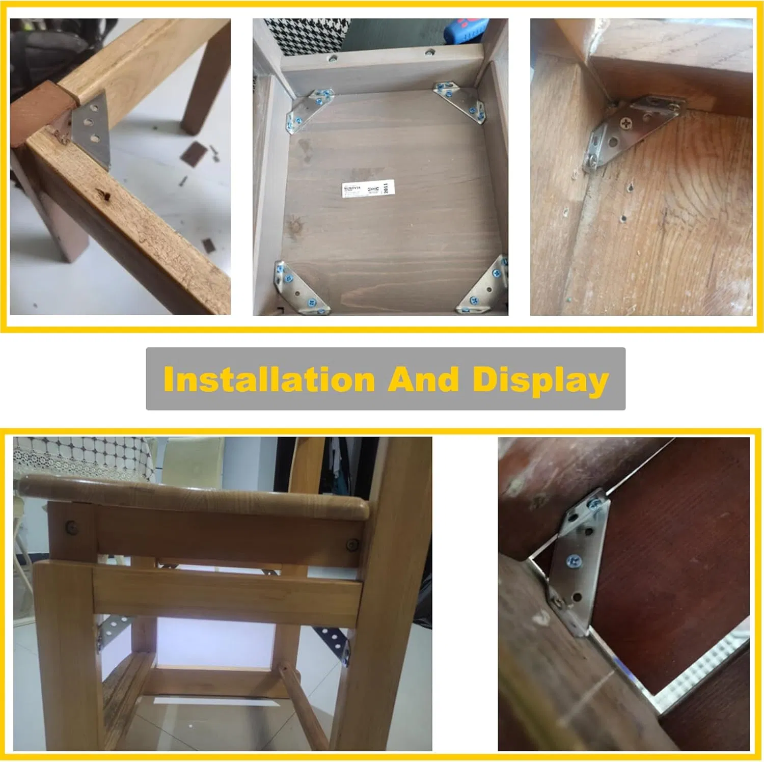 Furniture Hardware: Stainless Steel Trapezoidal Angle Bracket/Connector