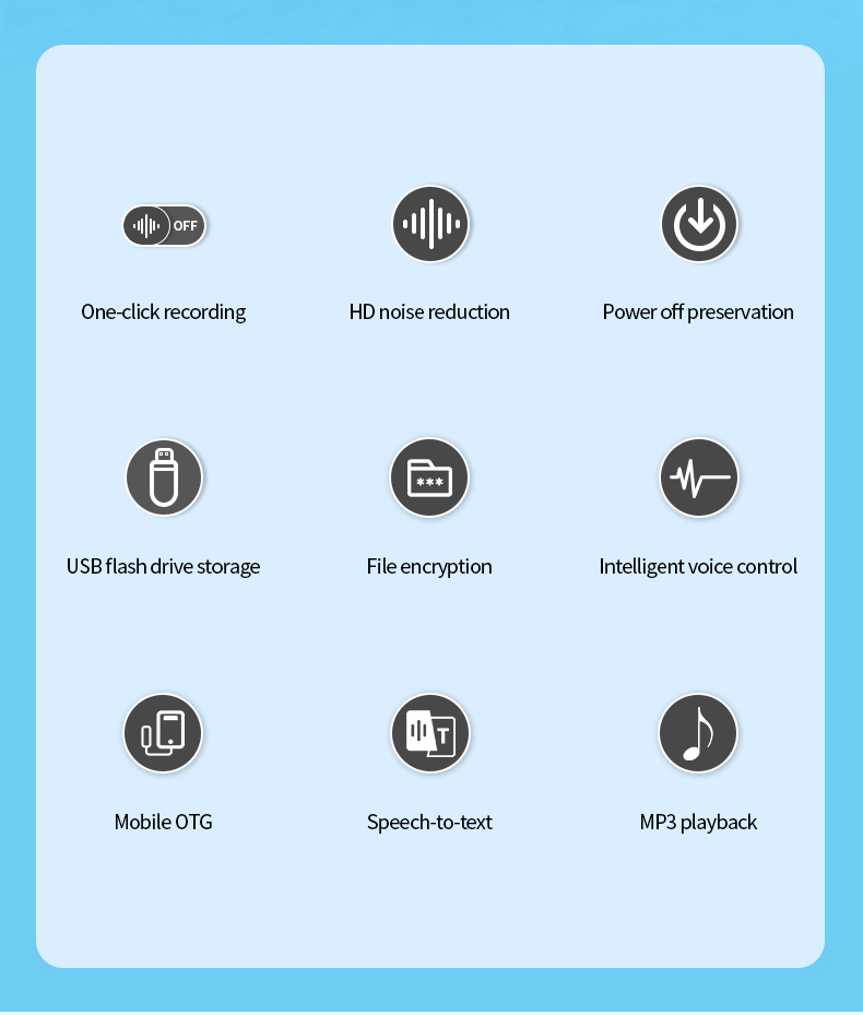 Hot Sale K1 Digital Audio Voice Recorder with Magnetic Sound Activated Recording Devices Long Standby 70 Hours