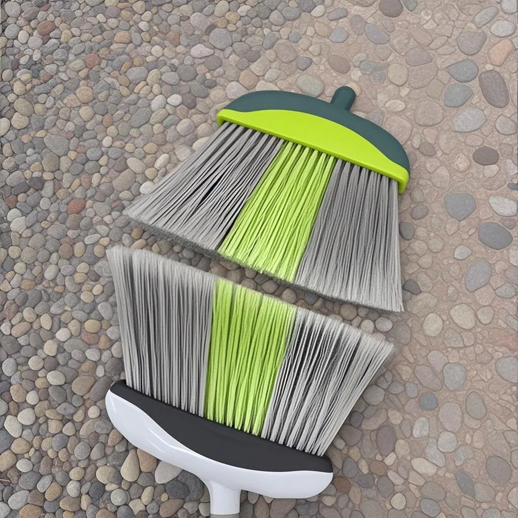 Angle Plastic Broom with Long Handle Cleaning Sweeping Brush Indoor and Outdoor Broom Dustpan