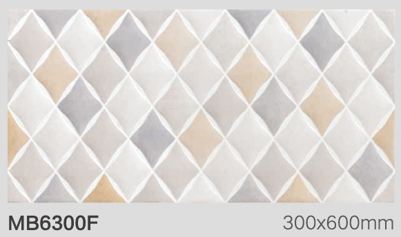 Wholesale 300X600mm Ceramic Wall Tile Rhombus Design for Residential Projects
