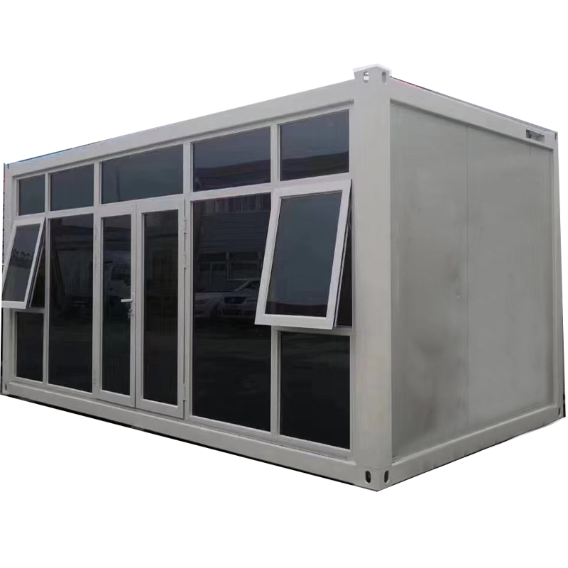 Prefab Container Homes Construction Site Worker Living Prefabricated Steel Structure Flat Pack Container House Caravan Bungalow