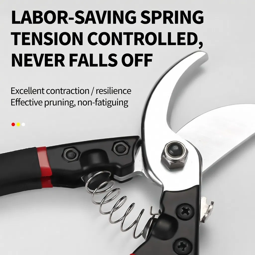 Professional Bypass Pruning Shears Garden Secateurs for Fruit Trees and Flowers