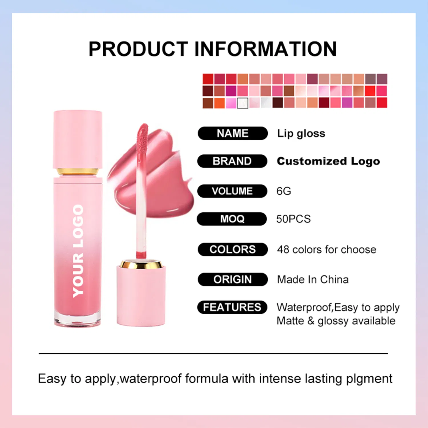Premium Vegan Lip Gloss for Wholesale Distribution - Factory Direct