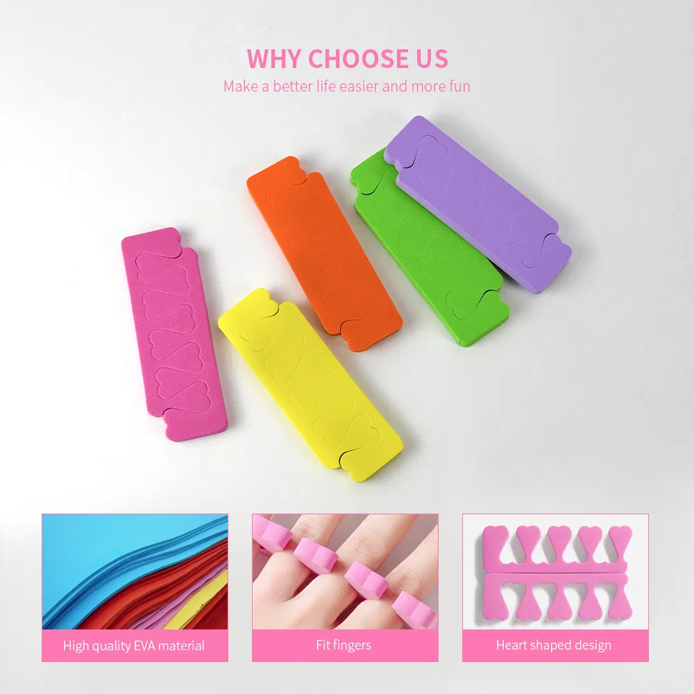 Manicure and Pedicure Supplies Nail Art Beauty Tool EVA Foot Care Soft Premium Foam Toe Separator