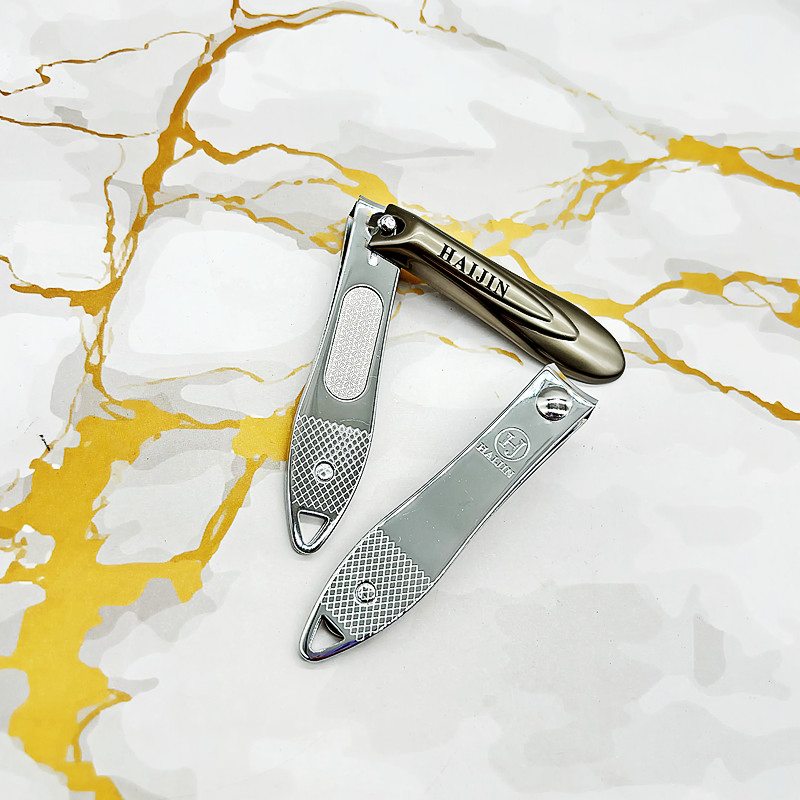 Hj 601t-2 Foshan Factory Carbon Steel Large Toe Manicure Tool Flat Edge Sharp Carbon Steel Nail Clippers Household