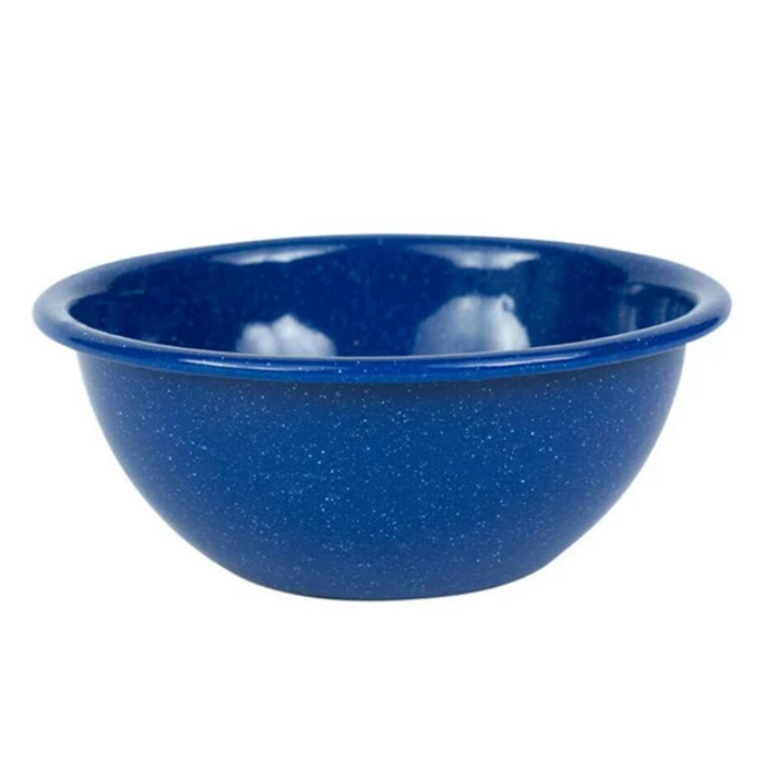 Enamel Mixing Bowl White Soup Basin for Fruit Salad Pasta Dinner