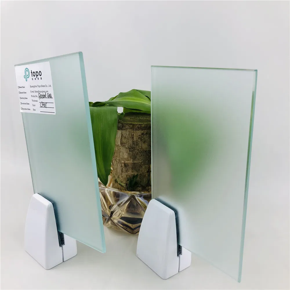 4mm 5mm 6mm 8mm 10mm 12mm Clear Acid Etched Frosted Glass (FG-TP)