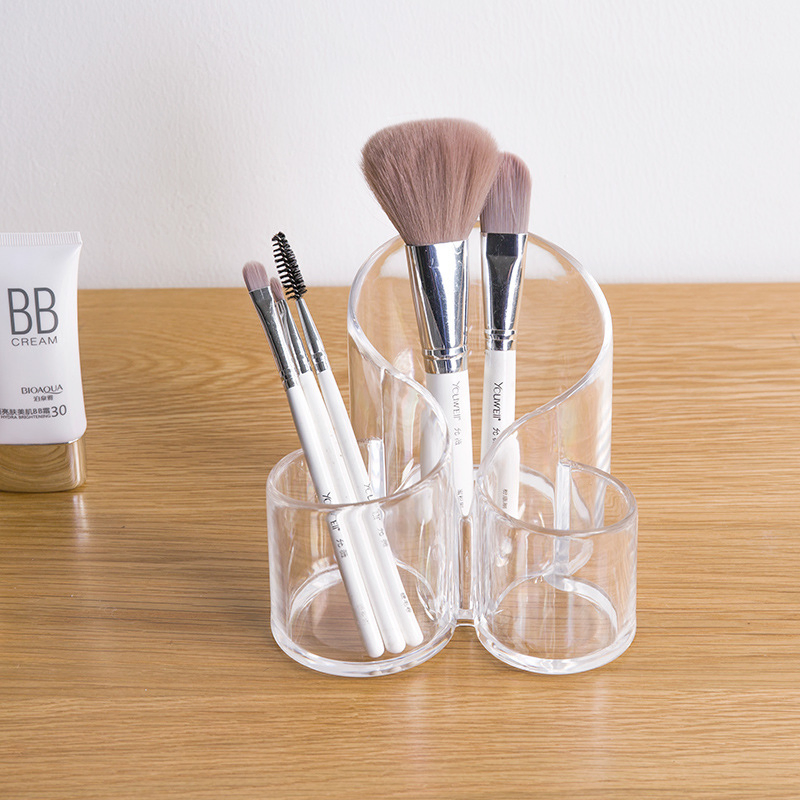 Acrylic Makeup Brush Organizer Holder Clear Cosmetic Brushes Storage Multi-Purpose Makeup Brush Holder