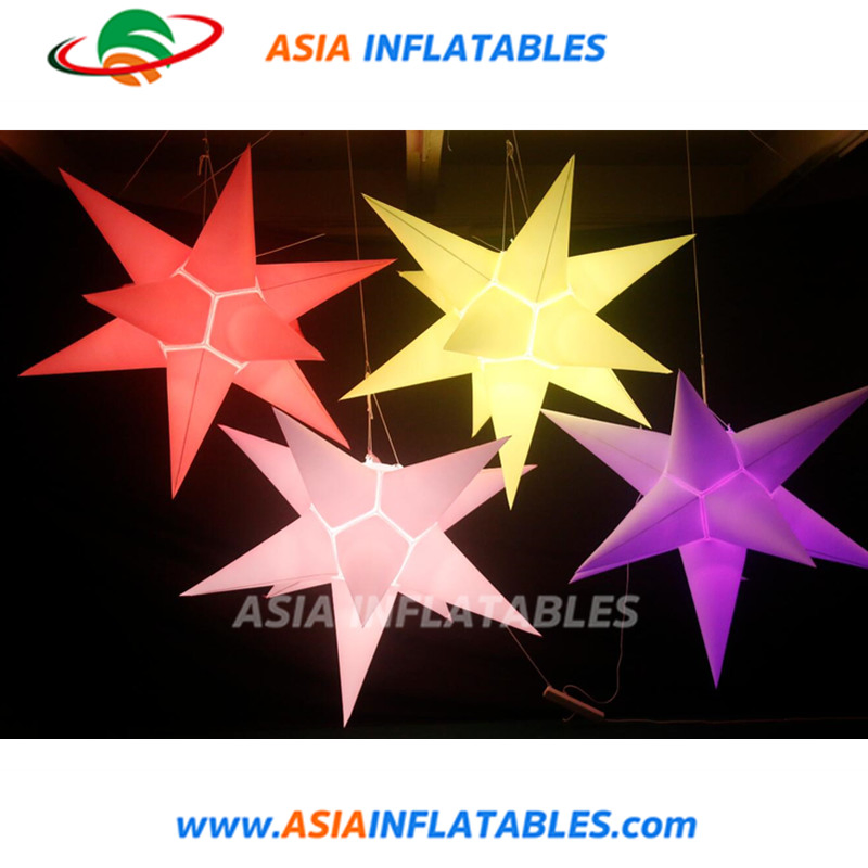 Attractive LED Lighting Inflatable Star Light up Star for Decoration